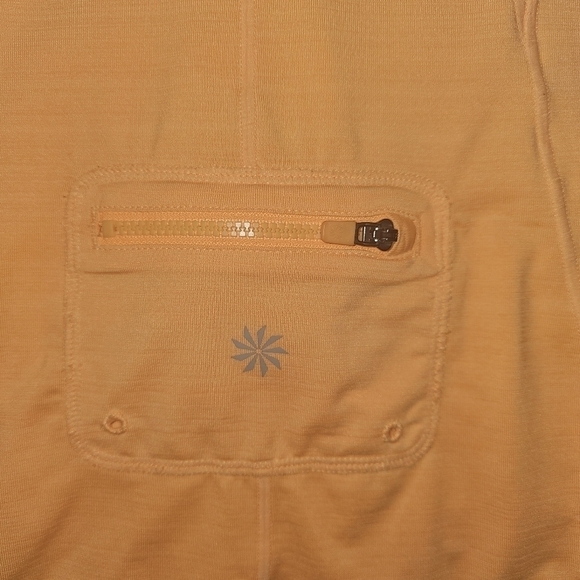 Athleta Womens Pacifica UPF Tee Orange Short Sleeve Size Small - Picture 11 of 13